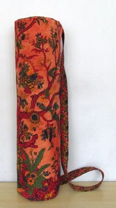 Large Cotton Quilted Yoga Mat <b>Carrier</b> <b>Bag</b> Fashionable Indian Tree Life Design Luxury Travel Lightweight Autumn Summer Gym <b>Bag</b> - Product Image 3