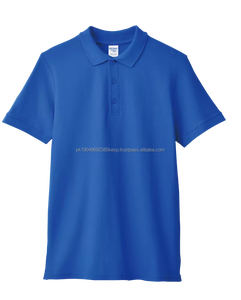 Polos Unisex de algodón 100%, polos transpirables a la moda, fabricante de polos, Color sólido de alta calidad para hombre, informales en blanco - Product Image 3
