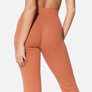 Pantalones de Invierno para Mujer, Corte Regular, Estilo Plano y Acampanado, Tela de Felpa, Detalle de Encaje, Impermeables, Transpirables, Cintura Elástica Alta - Product Image 4