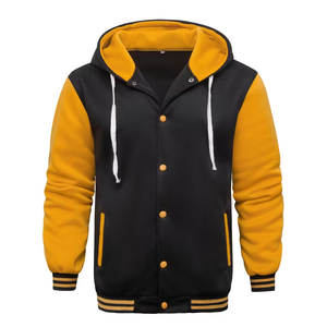 Chaqueta Universitaria Personalizada de la Mejor Calidad a un Precio Razonable, Chaqueta de Estilo Universitario con Forro Polar y Capucha para Hombre - Product Image 1