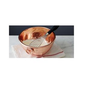 Bol de service en cuivre martelé pur, adapté à l'intérieur moderne, ajoutant de la chaleur à l'ambiance de la salle à manger - Product Image 1