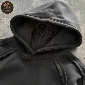 Wholesale <b>Men</b> <b>Hoodies</b> Custom Regular Fit Streetwear Sweatshirts OEM/ODM Embroidered Custom Colors Plain Dyed 6XL Autumn - Product Image 3