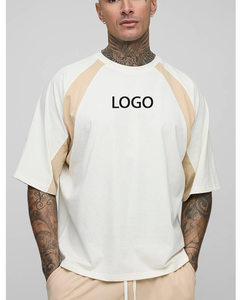 T-shirts en coton tissé anti-boulochage avec patch cousu, design tendance, personnalisés pour hommes, vêtements graphiques, streetwear, t-shirts sportifs unis - Product Image 5