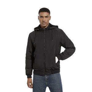 Chaqueta de Invierno Personalizada con Logotipo, para Hombre, Resistente al Viento, Manga Larga, Cierre de Cremallera, Forro Polar, Cálida, con Capucha, Estilo Casual - Product Image 2