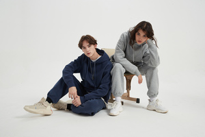 เสื้อฮู้ดผู้ชายผ้าฝ้ายขนแกะไซส์ใหญ่พิเศษ, เสื้อฮู้ดแบบสวมหัว - Product Image 4