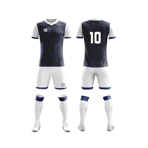 Venta al por mayor de camisetas de club de fútbol de última temporada para jóvenes, kit de uniforme de fútbol por sublimación para hombres, color degradado - Product Image 6