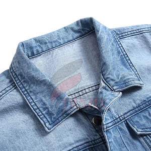 Nouveau design de veste en jean pour hommes veste d'hiver en jean de couleur unie streetwear veste en jean pour hommes - Product Image 2