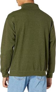 Sudadera de Jersey de gran tamaño personalizada para hombre de talla grande 1/4 con cremallera de medio cuarto logotipo frontal de algodón 350-400 Gms de peso - Product Image 3