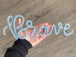 Parches de Nombre Tejidos a Crochet con Alambre, Parches Termoadhesivos con Letras, Parche de Crochet con la Frase 'Oh Baby', Letrero del Alfabeto, por Proveedores Indios - Product Image 6