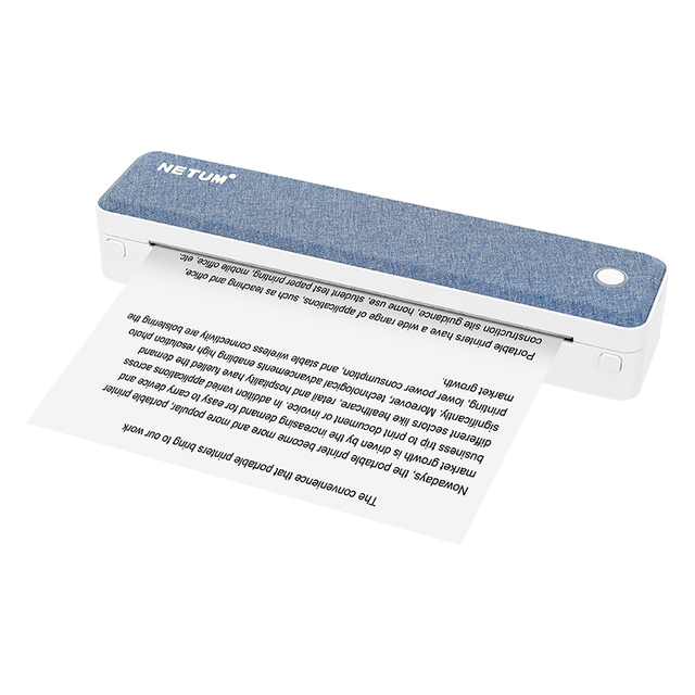 NETUM Professional Portable A4 Thermal Printer Wireless 1500mAh Battery SDK Support High-Speed 203dpi Android/iOS POS Stock