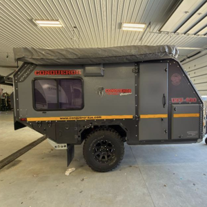 Caravane compacte tout-terrain hybride Conqueror UEV 440 Style 4x4 pour expéditions et voyages hors réseau à vendre - Product Image 1