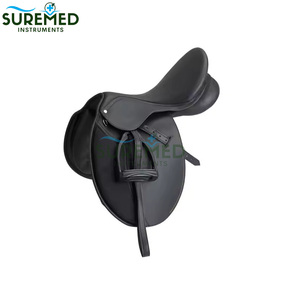 Ensemble de tapis de selle de saut pour cheval Tack Shop, antidérapant, avec voile anti-mouches et couvre-chapeau d'équitation, cuir véritable, vente en gros de tapis de selle pour cheval - Product Image 3