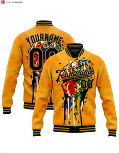 Blouson universitaire en coton personnalisable pour la vente en gros, modèle 2025, grande taille, col montant, broderie frontale, haute qualité - Product Image 1