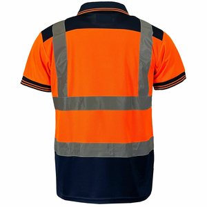 Unisex Short Sleeve Security <b>POLO</b> Shirt Customizable Reflective Design for Men's Women's Guard Uniforms Summer Staff Safety - Product Image 3
