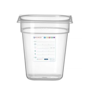 Contenedor Transparente para Almacenamiento de Alimentos Gastronorm 1/6 HENDI GN 3.4L 176x162x200mm - Product Image 1
