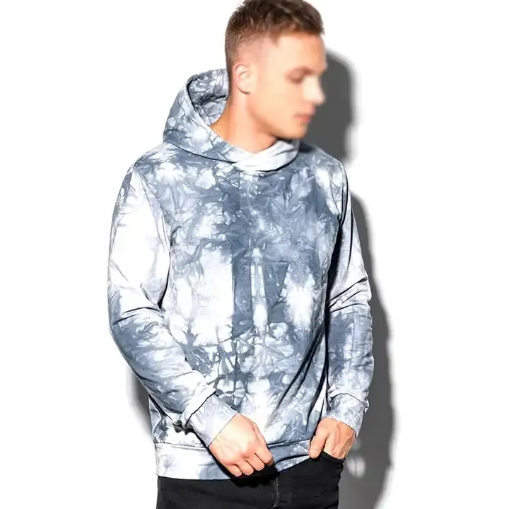 Top Quality Cheap Price Mens Tie Dye Hoodie Unique Design Outerwear Long Sleeve Acid Wash Hoodies For Unisex Pakistan Made