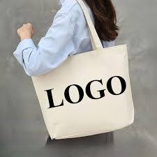 Bolso Tote personalizado de lona de algodón 100%, bolso de tela de compras reutilizable de alta calidad, Asa hasta el hombro, tamaño mediano, logotipo personalizado - Product Image 6