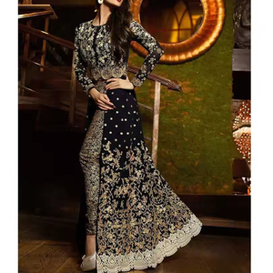 Premium Quality Embroidered Maxi <b>Dress</b> for Women Modern New Style Bridal <b>Long</b> <b>Sleeves</b> <b>Plus</b> <b>Size</b> Options Designed in Pakistan - Product Image 1