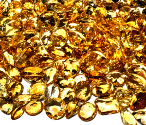 Pierres précieuses en citrine facettées de haute qualité AAA, citrine jaune dorée naturelle, topaze, pierre précieuse en vrac pour la fabrication de bijoux - Product Image 5