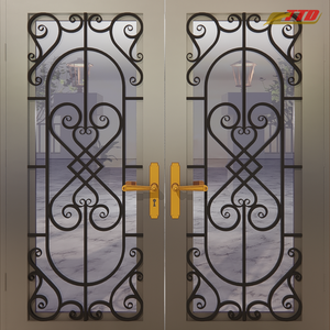 Elegantes puertas de hierro forjado para villas y casas con diseños personalizados, entradas seguras y decorativas de Vietnam hechas en Vietnam - Product Image 1