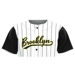Chemises d'uniforme de baseball/softball pour hommes adultes personnalisées, 100% polyester, 300g, tissu respirant à séchage rapide, impression par sublimation - Product Image 5