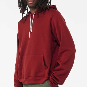 Sudadera con Capucha Bella Canvas Blanca Lisa con Logotipo Personalizado Bordado, Top Estampado Informal de Moda, Sudadera de Forro Polar de Invierno de Calidad - Product Image 6