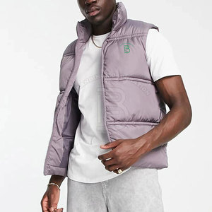 Veste sans manches à bulles d'hiver 2025 pour hommes, design décontracté surdimensionné, logo personnalisé, veste d'hiver - Product Image 2