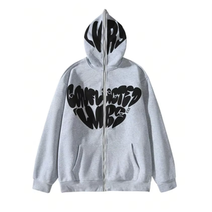 Sudadera con capucha para hombre de la mejor calidad 100%, logotipo de impresión personalizado, peso pesado, todos los colores, hecha en Pakistán, sudaderas básicas de mezcla de algodón - Product Image 1