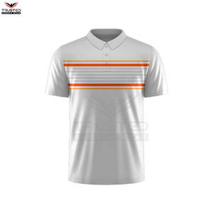 Meilleure qualité respirant hommes pour polos conception de logo personnalisable motif solide tissu tricoté dernier style - Product Image 2