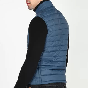 Personnalisé de haute qualité Logo personnalisé hommes Gilet bouffant léger sans manches hiver chaud matériel hommes sans manches veste bouffante - Product Image 6