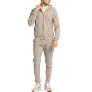 Conjuntos Deportivos Casuales Transpirables con Diseño Personalizado para Hombre, Chaqueta con Cremallera de Algodón, Traje Deportivo para Hombre 2026 - Product Image 1