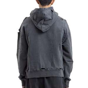 Sudaderas con Capucha Personalizadas de Alta Calidad para Hombre, Sudaderas con Capucha de Algodón Mezclado con Lavado Ácido, Sudaderas con Capucha de Talla Grande para Hombre con Lavado Ácido - Product Image 2