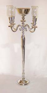 Candelabros de plata de 5 brazos, nuevo diseño, pieza decorativa de Metal para boda y hogar, otros candelabros, farolillos, tarros de velas - Product Image 6