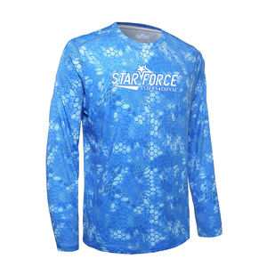 Polo de manga larga con protección UV seco hecho a medida de alta calidad, camisas de pesca, ropa deportiva impermeable, Impresión de sublimación completa rápida - Product Image 3