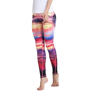 Women’s Color Printed High Waist Yoga <b>Pants</b> Quick Dry Breathable Gym Leggings with Tummy Control for Fitness & Running - Product Image 4