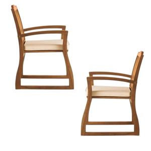 Salon et salle à manger en teck massif à une place d'apparence moderne avec accoudoir chaise de salle à manger en bois de meilleure qualité - Product Image 5