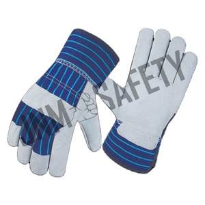 Gants de sécurité industriels en cuir de vachette pleine fleur, nouveau design, gants de travail robustes en cuir canadien pour la protection des mains et du corps - Product Image 1