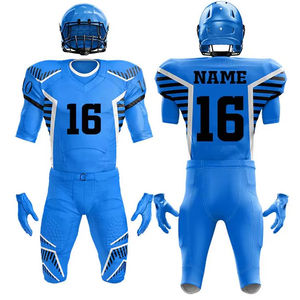 Camiseta de fútbol americano de manga corta personalizable, uniforme juvenil transpirable para diseño de ropa de fútbol de verano - Product Image 1