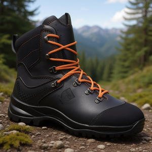 Zapatos de Seguridad Kailash Negros/Naranjas S3 HRO CI HI SRC, Botas de Seguridad Forestales de Cuero Liso, Talla 45 - Product Image 3