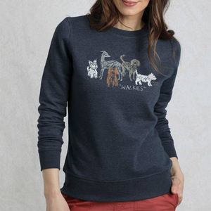 Sudadera Deportiva de Invierno para Mujer, Color Azul Marino, Personalizada al por Mayor, 100% Algodón Suave al Tacto, con Mangas Largas y Tela de 400g - Product Image 1