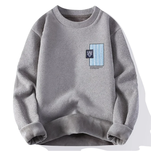 Casual 2024 prix de gros hommes sweat personnalisé blanc col rond hommes sweat surdimensionné sweats à vendre - Product Image 1