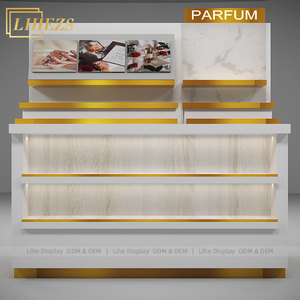 เคาน์เตอร์โชว์น้ำหอมสุดหรูแบบหลายชั้นสำหรับร้านค้า  ตู้โชว์น้ำหอมแบบกำหนดเอง ผู้ผลิตชั้นวางน้ำหอม - Product Image 6