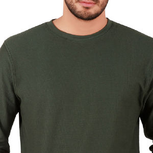 Meilleure vente Sweatshirts d'hiver pour hommes Coton confortable Polyester Motif uni Faible MOQ Sweats à capuche teints en uni - Product Image 2