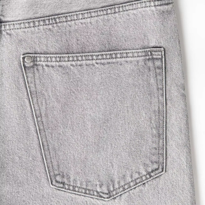 <b>High</b> Quality Summer <b>Men's</b> Mid <b>Waist</b> Solid Digital Printing Button Fly Hot Shorts Casual <b>Jeans</b> - Product Image 4