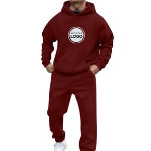 Chándal para hombre de 2 piezas de ajuste relajado, chándal atlético para correr, conjuntos de traje para correr - Product Image 2