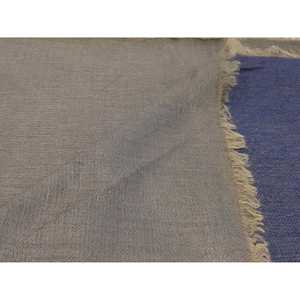 Bufanda de Lujo de Cachemira y Seda, Diseño Personalizado con Logotipo Impreso, Azul/Gris, Larga, para Primavera, Otoño e Invierno - Product Image 1