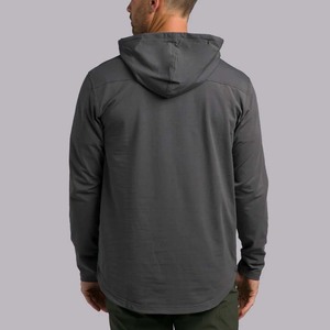 Mens Athletic Custom Loose Fit Ligero Slim Fit Active Jersey Sudadera con capucha Camisetas - Product Image 4