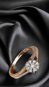 Anillo de compromiso de boda de oro rosa de 14K certificado GIA con diamante natural chapado en rodio para regalo de aniversario de mujer anillos finos - Product Image 2