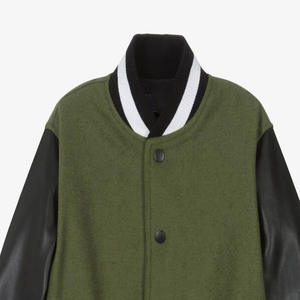 Meilleure Qualité Logo Personnalisé High Street Lettre Motif Varsity Veste Marque Privée pour Hommes - Product Image 6