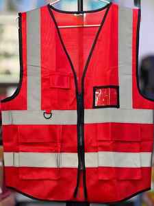 Customizable Men's Safety Working <b>Vest</b> with Custom Logo - Product Image 3